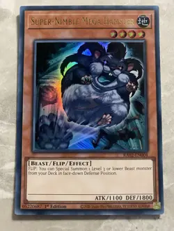 Yugioh - Super-Nimble Mega Hamster - RA02-EN004 - Ultra Rare 1st Edition - Image 1