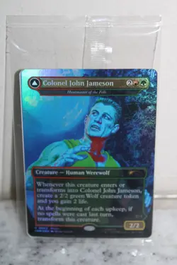 MAGIC THE GATHERING COLONEL JOHN JAMESON MAN-WOLF CARD FRM MARVEL LEGENDS FIGURE - Image 1