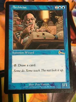 C5511 MAGIC THE GATHERING MTG URZA'S LEGACY ARCHIVIST #26 RARE LP - Image 1