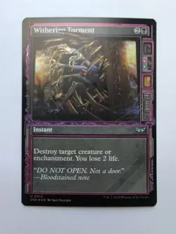 MTG Withering Torment (DSK) Duskmourn House of Horror Showcase Foil Uncommon 313 - Image 1
