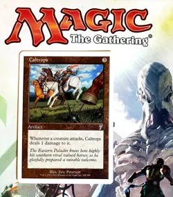 Caltrops Artifact (U) MINT 7th Edition 288/350 Collectible MtG w/toploader 2001 - Image 1
