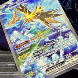 Zapdos ex 202/165 – Pokemon TCG Scarlet & Violet 151 – Full Art – Near Mint - Image 3