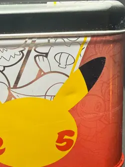 Pokemon 25th Anniversary Celebrations Collectors Chest Lunchbox Tin - EMPTY - Image 3