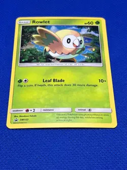 Pokemon Tcg Rowlet SM153 SM Black Star Promo - Image 2