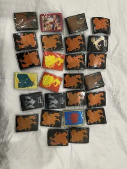 pokemon tcg sealed etb card sleeves assorted lot - Image 1