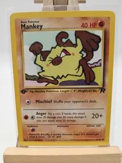 Mankey 1st Edition Team Rocket 61/82 Pokemon Card WOTC NM Near Mint Pokemon TCG - Image 1