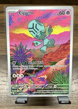 Elgyem 120/086 Black Bolt Illustration Rare Full Art Pokemon - Image 1