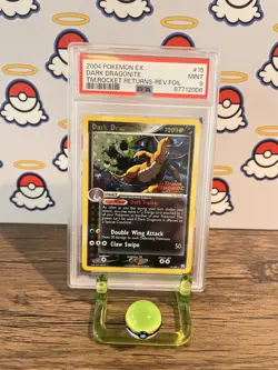 Dark Dragonite 15/109 Reverse Holo Stamp Team Rocket Returns Pokemon PSA 9 MINT - Image 1
