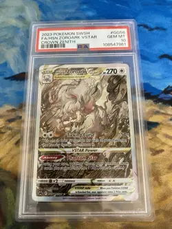 Hisuian Zoroark V Star GG56 PSA 10 Gem Mint Pokemon Crown Zenith Full Art 2023 - Image 1