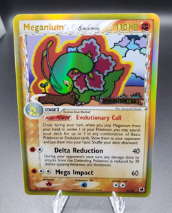 Pokemon TCG Meganium 4/101 Delta Species - Dragon Frontiers Reverse Holo Stamped - Image 1
