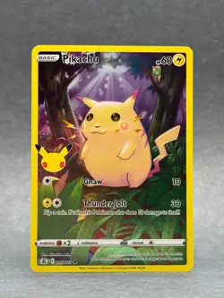 Pokemon - 005/025 Pikachu SWSH Celebrations Holo Rare NM TCG - Image 1