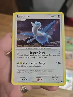 2008 Pokemon Pop Series 7 Latios 4/17 Holo Rare Lv. 47 LP-NM Condition See Pics - Image 1