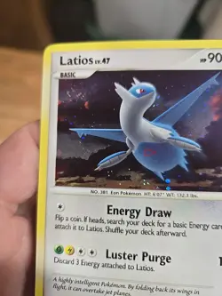 2008 Pokemon Pop Series 7 Latios 4/17 Holo Rare Lv. 47 LP-NM Condition See Pics - Image 3