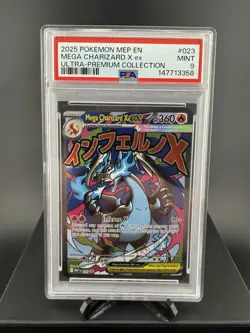 2025 Pokemon Mega Charizard X ex 023 Me: Mega Evolution Promo Holo - Image 1