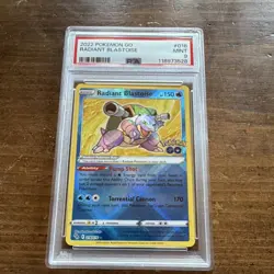 Radiant Blastoise 018/078 Pokemon GO Holo Radiant Rare 2022 PSA 9 - Image 1
