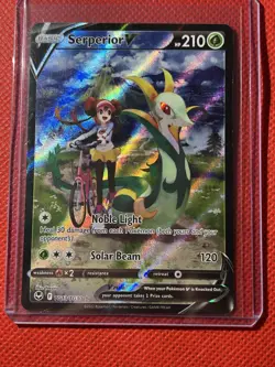 Serperior V TG13/TG30 Holo V Rare Silver Tempest Trainer Gallery Pokemon NM - Image 1