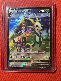 Serperior V TG13/TG30 Holo V Rare Silver Tempest Trainer Gallery Pokemon NM - Image 3