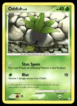 Oddish (111) Legends Awakened Common 111/146 2008 Pokemon TCG - Image 1