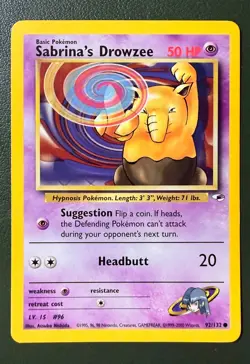 Pokemon TCG Sabrina's Drowzee 95/132 Gym Challenge GYM2 LP - Image 1
