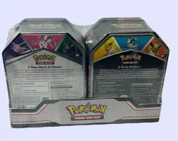 Pokemon Eevee Evolutions Flareon V & Sylveon V Tin 2-Pack Bundle Set NEW - Image 2