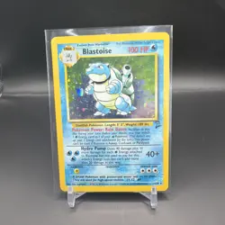 Pokemon TCG Blastoise Base Set 2/102 Holo Unlimited Holo Rare - Image 1
