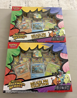 (2) Pokemon TCG Sealed Ascended Heroes First Partners Deluxe Pin Collections - Image 1