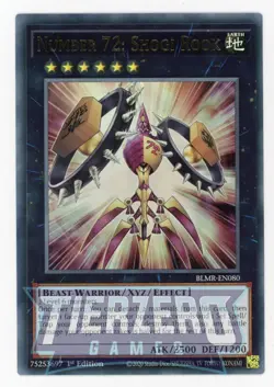 Yugioh Number 72: Shogi Rook BLMR-EN080 Ultra Rare 1st Edition Near Mint - Image 1