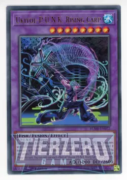 Yugioh Ukiyoe-P.U.N.K. Rising Carp BLMR-EN072 Ultra Rare 1st Edition Near Mint - Image 1