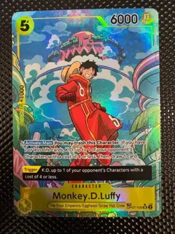 2024 Monkey D Luffy OP07-109 Alt Art Treasure Rare One Piece Two Legends NM - Image 2