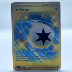 Pokemon TCG Karte Jet-Energie 252/191 Sturmische Funken SSP Near Mint GOLD DE NM - Image 1
