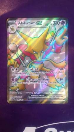 Alakazam EX 215/091 Paldean Fates Shiny Ultra Rare Card - Image 1