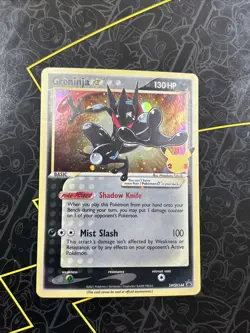 Pokemon TCG Greninja Gold Star SWSH144 Sword & Shield Promo Card Holo - Image 1