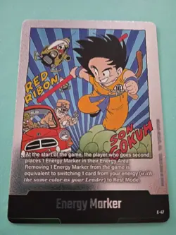 Dragon Ball Super Card Game Son Goku Energy Marker, Foil, E-47 - Image 1