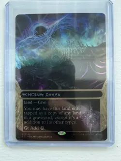 Echoing Deeps (0103) (Borderless) (Galaxy Foil) Edge of Eternities NM Pack Fresh - Image 1