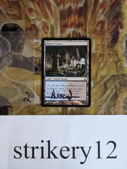 1x Watery Grave – Ravnica: City of Guilds – Signed by Rob Alexander – MTG - Image 1