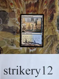 1x Hallowed Fountain – Dissension – Signed by Rob Alexander – MTG - Image 1