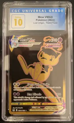 Pokemon Mew VMAX #TG30 Lost Origin CGC Pristine 10 - Image 1