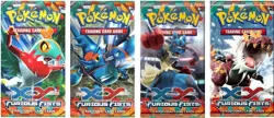 *EMPTY* POKEMON X&Y FURIOUS FISTS BOOSTER PACKS ART SET NO CARDS - Image 1
