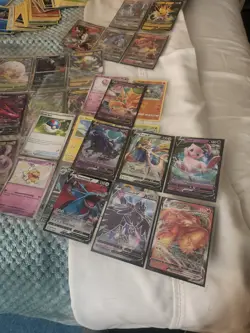 Pokemon Card Lot 400+ OFFICIAL TCG Cards Mix Of + Ultra Rare VMAX VSTAR OR V! - Image 2
