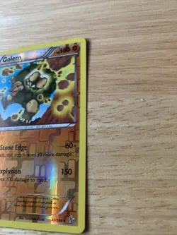 Golem 47/106 pokemon card reverse holographic - Image 2