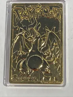 Pokemon Charizard 23K Gold-Plated Card Burger King 1999 Read Description - Image 4
