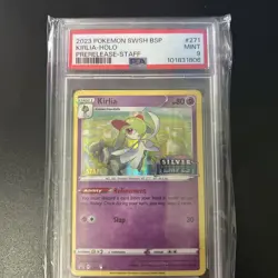 2022 Pokemon Sword and Shield BSP Kirlia Holo Prerelease PSA 9 - Image 1