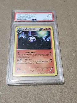 PSA 9 Chandelure Holo 20/99 Pokemon Black & White 2012 Next Destinies - Image 1