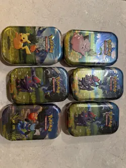 Lot of 6 Pokemon TCG Mega Evolutions Ascended Heroes Mini Tins Brand New Sealed! - Image 1