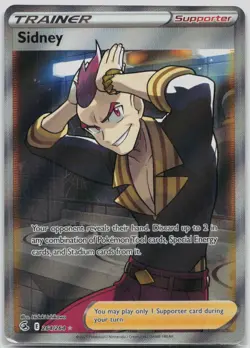 Pokemon Sidney (Full Art) Ultra Rare SWSH08: Fusion Strike 264/264 LP - Image 1
