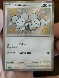 Tandemaus SV: Paldean Fates Shiny Rare Holo Basic 30 HP 209/091 Pokemon TCG - Image 2