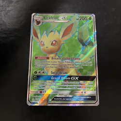 2018 Pokemon Ultra Prism Ultra Rare Full Art Leafeon GX 139/156 - Image 1