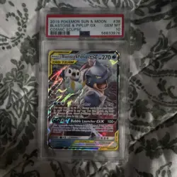 Pokemon Blastoise & Piplup GX 38/236 Sm-Cosmic Eclipse Ultra Rare PSA 10 Holo - Image 1