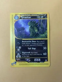 Pokemon 2002 Aquapolis Tyranitar 40/147 Near Mint NM - Image 1