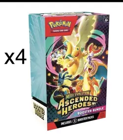 Pokemon Mega Evolution-Ascended Heroes Booster Bundle X 4 - In hand 24th/25th - Image 1